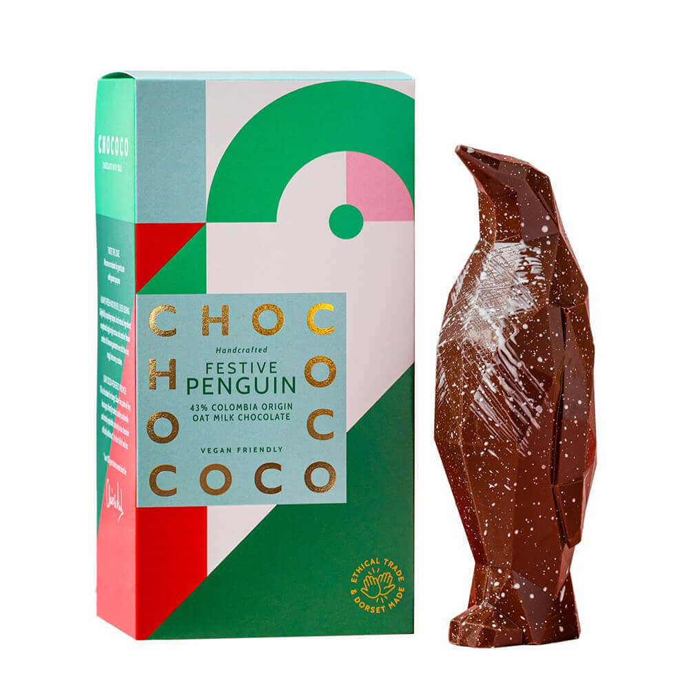 Chococo 43% Oatmilk Chocolate Hollow Penguin 120g